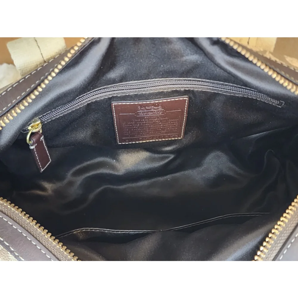 Coach Signature Canvas Satchel in Khaki/Brown